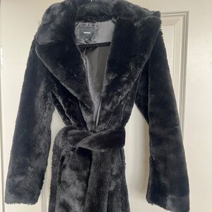 Express Faux Fur Coat